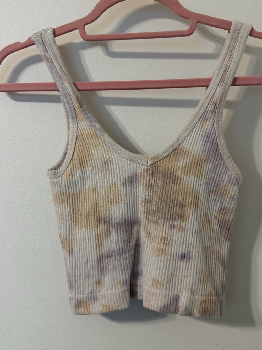 Out From Under Urban Outfitters Tie-Dye Ribbed Crop Tank Top Size Large